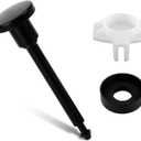 Tub Spout Diverter Repair Kit, Complete Shower Diverter Valve Stems & Seal and Gates Replacement Set for Leaky Bathtub Bathroom Faucet Repair (Black)