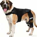 Dog Knee Braces for Torn ACL Hind Leg, Adjustable Dog Leg Braces for Back Leg with 4 Stabilizers for Luxating Patella Relieves Ligament Injury and Joint Pains