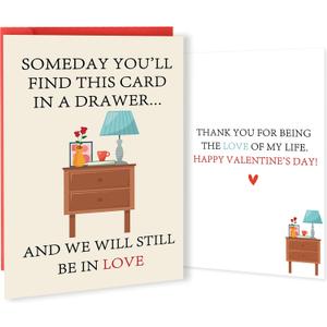 10 x Happy Valentines Day Card for Husband Boyfriend | Romantic Valentines Day Cards Gifts for Him Her (CD-343)