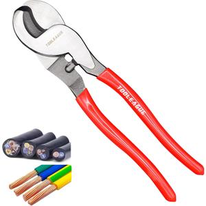 TOOLEAGUE 10 inches Cable Cutter,Heavy Duty Cable Cutting, High Leverage Cutter for Aluminum, Copper, Wire, Communications Cable