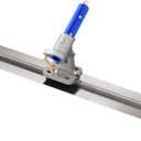 Bon Spring Steel Fresno Trowel 48 in. x 5 in. Round End Concrete Finishing Blade with Rock n Roll Adjustable Bracket, Universal Mounting System for Large Flatwork