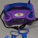 NuLink Balloon Pump Electric Portable Dual Nozzle Air Pump for Balloons Blower Pump Inflator for Decoration, Birthday Party [110V~120V, 600W, Purple]