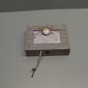 Cottage Garden Daughter Days Turned Into Years Grey Distressed Locket Music Box Plays Edelweiss