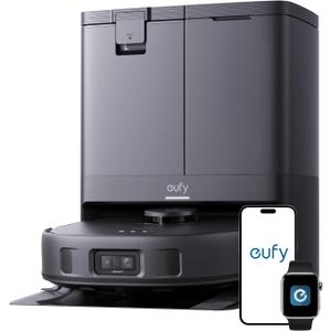 eufy X10 Pro Omni Robot Vacuum and Mop Combo, 8,000 Pa, Dual Mops with 12 mm Auto-Lift and Carpet Detection, AI Obstacle Avoidance, Auto Mop Washing&Drying, Self-Emptying, Self-Refilling