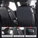 MIROZO Tacoma Seat Covers Full Set,Leather Car Seat Cover Fits for 2024 2025 2026 Toyota Tacoma Crew Cab,Waterproof Seat Covers for Truck,Front & Rear Seat Cover Set (Black and Red, Full Set)