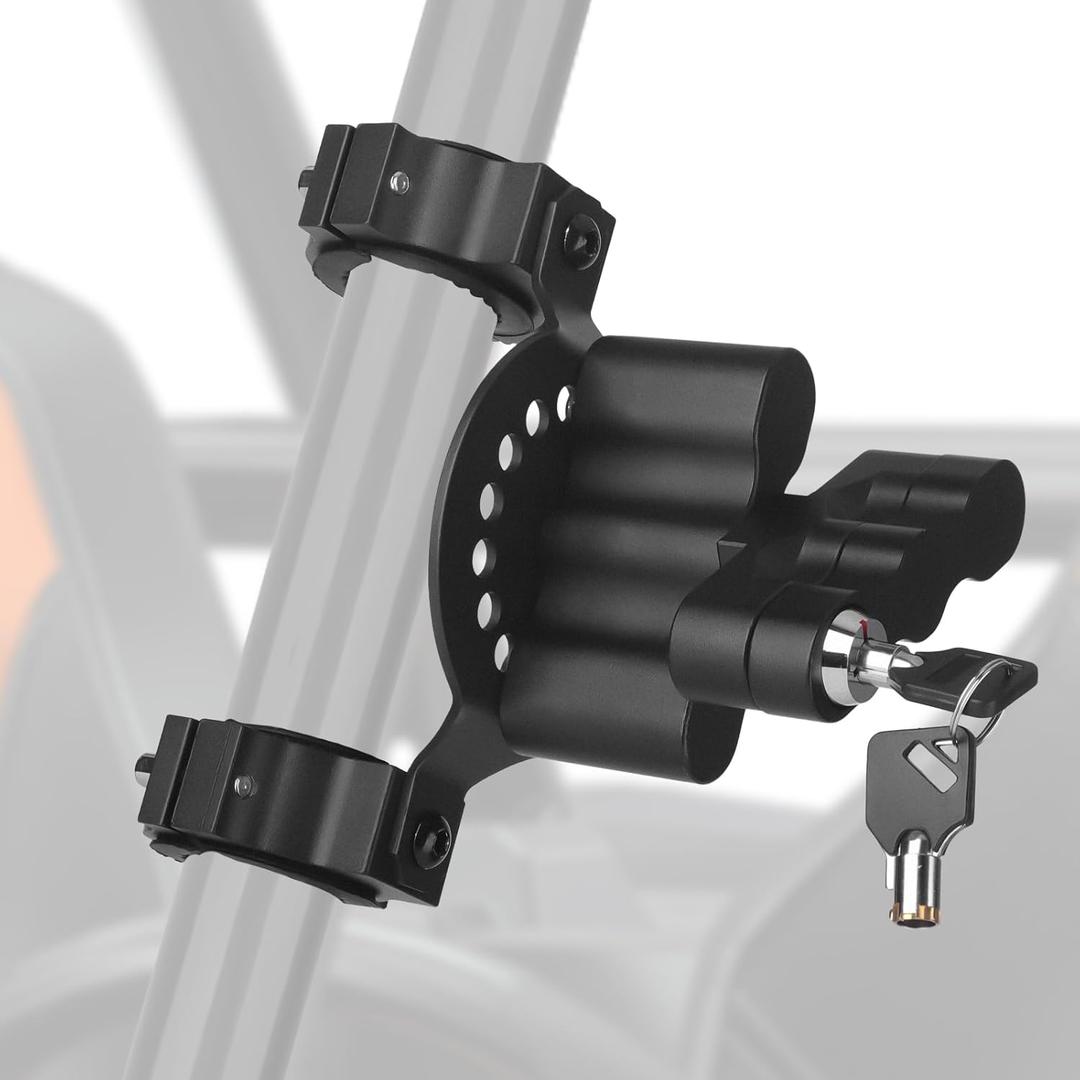 Chelhead UTV Gas Can Roll Bar Pack Mount with Key Lock for 1 1.5 1.75 2 Roll Cage Compatible with Compatible with Gasoline Pack & Water Pack Fuelpax Standard Pack