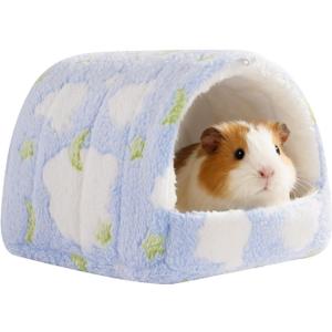 Guinea Pig Hideout Guinea Pig House,Washable Hamster House Small Animal Cage Accessories for Mouse Chinchillas Hamsters Hedgehogs Ferrets Bearded Dragons and Rats