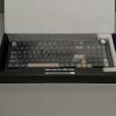 RedThunder K95 Wireless Mechanical Keyboard, TFT Screen & Knob, Tri-Mode BT5.0/2.4GHz/USB-C Hot Swappable Custom, Pre-lubed Linear Pink Switches, Gasket Structure, RGB Gaming Keyboard, Black-Gold