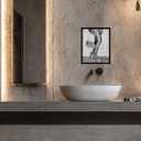 2 x Luxury Lady Posters Canvas Art Wall Decor Trendy Black And White Wall Art Retro Girl Room Prints Beautiful Chic Woman Picture For Bedroom Office Bathroom Wall Decor 8"  10" With Framed