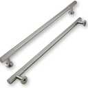 khtumeware 10 Inch Hole Center 5 Pack Brushed Satin Nickel Cabinet Pulls Heavy Duty Soild Kitchen Drawer Handles Cabinet Hardware for Cupboard Drawer Handles Dresser Pulls