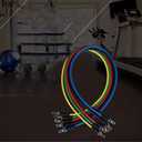 Resistance Bands Exercise Bands11 Sets Fitness Resistance Rubber Bands Rally of Multi Functional Muscle Yoga Training Rope Strength Training (Black,Blue,Green)