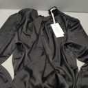 GRACE KARIN Women's Long Sleeve Satin Blouse,Mock Neck Work Silk Shirts,Dressy Tops for Business Casual Office Size L