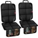 Car Seat Protector for Child Car Seat, 600D Fabric Safe Car Seat Cover with Upgraded Non-Slip Backing, Waterproof Seat Protector Under Baby Car Seat with Thick Padding for Car Back Front Seat