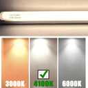 amgolibi F21T5/841 34 inch Fluorescent Tube, 21W T5 Light Bulb, 2000 Lumens, 4100K Cool White, 82+ CRI, G5 Mini-Bin Base 6 Pack