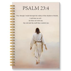 ROXMART Psalm 23 Christian Bible Spiral Notebook, Jesus Journal, Prayer Journal for Woman Men, Religious Scripture Church Notes Notebook, 5.5x8.3 Inch