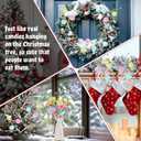 12 Pcs Pastel Christmas Tree Picks 2025 Macaron Christmas Decoration 15 Inch Pastel Curly Picks Twig for Xmas Wreath Garland Vase Filler Home Craft Holiday Party Supplies (Colorful)