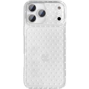 QLTYPRI Cute Phone Case for iPhone 17 Pro Case Polka Dot Fashion Aesthetic Design for Women Girls, Slim TPU Shockproof Protective Phone Cover for iPhone 17 Pro - Clear