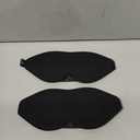 MABAO 2 Packs Sleep Mask for Side Sleeper, Eye Mask for Sleeping Women Men, 3D Contoured Cup No Eye Pressure 100% Light Blocking Sleeping Mask with Adjustable Strap Night Blindfold Flight, Nap, Black