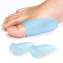 Gel Bunion Protector Shield, 12 Pack of Bunion Pads and Cushions, Bunion Guard for Big Toe, Relieve Foot Pain from Friction, Rubbing and Pressure (FSA or HSA Eligible) - Blue