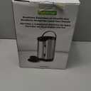 NutriChef Hot Water Urn Pot 3.38 QT, Insulated Stainless Steel Hot Water Dispenser & Boiler, Auto & Manual Dispense, Safety Lock, Electric Kettle, Black