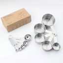 Premium 10-Piece Stainless Steel Measuring Cups & Spoons Set, Cups and Spoons, Kitchen Gadgets for Cooking & Baking, Easy To Read Engraved Measurements, & Stackable Design