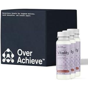 Mushroom Supplement Drink, Fast-Acting Vitality Blend, Cordyceps, Reishi, Chaga, Lion’s Mane,Ashwaganda, for Adults, Chai Spice Flavor 2 fl oz (9 Pack) 09/29/2025