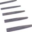 2 Pieces Easy Out Bolt Extractor Set, Straight Fluted Screw Extractor, Broken Damaged Bolt Removal Tool Square Type