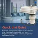 PlumbCraft Anti-Siphon Toilet Fill Valve Assembly, Toilet Fill Valve Replacement Kit for Most Toilets, Ideal Toilet Accessory for Toilet Repair, DIY Pump and Plumbing Equipment