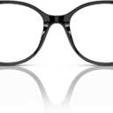 Swarovski womens Sk2002 Square Prescription Eyewear Frames (Solid Black/Demo Lens)
