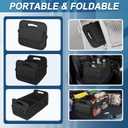 Deosk Car Trunk Organizer for SUV, Car Organizers and Storage with 6 Pocket, Car Accessories for Women/Men 50LWaterproof Polyester Trunk Organizer, Black