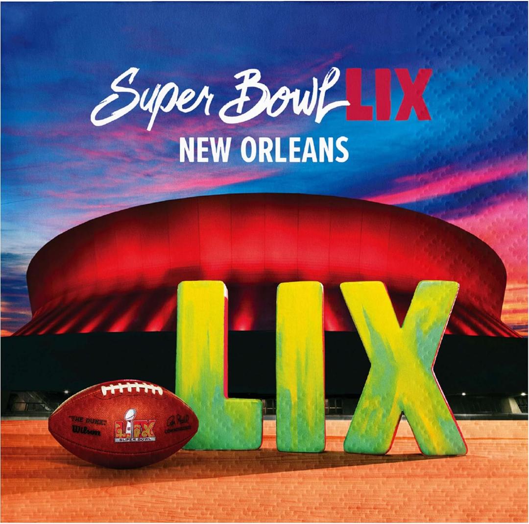 Trendware NFL Super Bowl LIX Cocktail Paper Napkins, 16 Pack