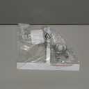 Upgraded 9 Inch Shower Squeegee with Hook - Stainless Steel Core & Silicone Blade | Multi-Purpose Glass Wiper for Shower Doors, Windows, Ceramics - Rounded White