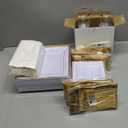 Festiva 350Pcs Gold Plastic Plates - Disposable Square Gold Plates Dinnerware set include 9.5"/6" Plates,Cups,Plastic Cutlery,Hand Napkins Perfect for 50 guests Party&Birthday&Wedding