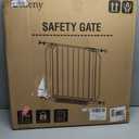 Baby Gate No Drilling, 29"-40" Auto Close Dog Gate Indoor for Doorways & Stairs, Pressure Mounted Adjustable Pet Gate, Easy Walk Through Child Gate for Children & Pets Stroller Friendly, White
