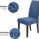 Joccun Chair Covers for Dining Room Set of 2,Dining Chair Slipcovers Stretch Dining Room Chair Covers Seat Protector,Washable Parsons Chair Cover for Home,Hotel(Riverside,2 Pack)