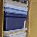 ECR4Kids 4-Station Sand and Water Adjustable Play Table, Sensory Bins, Navy/Powder Blue