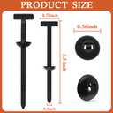 2 x 100PCS Nylon Universal Cable Tie Buckle, Automotive Clips Fastener, Self-Locking Zip Ties Holder for Car Repair, Fender Trunk Bumper Retainer, Home & Garage Use