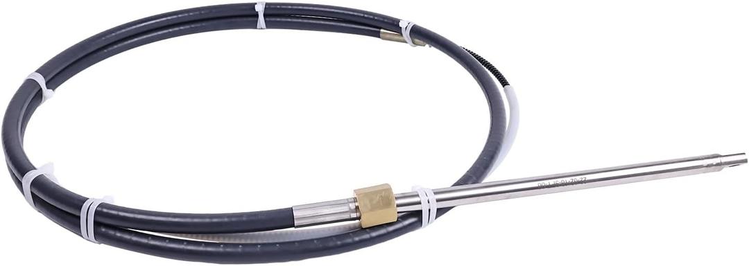 SSC6209 Safe-T QC 9ft Rotary Mechanical Steering Cable Compatible with Teleflex Marine helm and bezel kits SH5094-1P/SB27484P, SH5150P/SB27150P (NFB 3.0) and SH4910P/SB27150P (NFB 4.2)