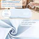 Hooyax Waterproof Baby Lounger Cover 2-Pack - Ultra-Soft Stretchable Waterproof Slipcover for Infant Loungers & Baby Nests, Skin-Friendly Newborn Lounger Cover Set - Covers Only (Insert Not Included)