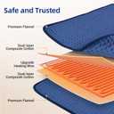 Comfytemp Extra Large Heating Pad for Back & Period, 33''x 17'' King Size FSA Eligible Pack, Birthday Gifts for Women Men Mom Dad & Mother Day Gift, HSA Electric XL Heat Wrap for Body, Washable, Blue