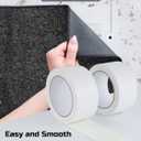 Lichamp Double Sided Carpet Tape 2" x 44 Yards, Hardwood Floors Carpet Tape for Area Rugs On Carpet Tile Stickers Rug Gripper Tapes, 11 Yards x 4 Rolls