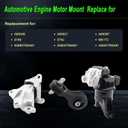 Engine Motor Mount Compatible with 2012-2015 Civic 1.8L Coupe/Sedan Replacement for A65048 A65021 A65087 Set of 3