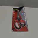 LIVINGO Premium Tailor Scissors Heavy Duty Multi-Purpose Titanium Coating Forged Stainless Steel Sewing Fabric Leather Dressmaking Comfort Grip Shears Professional Crafting (9.5 INCH) (Black/Red)