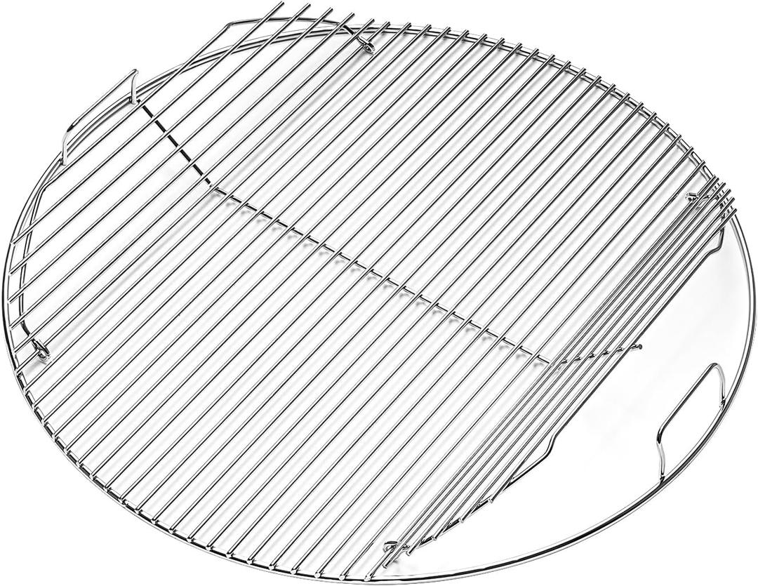 Cooking Grate Hinged 7436 for Weber, 22 Inch Charcoal Grill Grate Round Hinged,Replacement Part for Weber One-Touch, Performer and Bar-B-Kettle Series, BBQ Series Grill Grate for Weber
