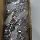 Zonon 200 Pcs Christmas Light Clips Metal Gutter Hooks for Outdoor Xmas Hangers for Shingles Roof Seasonal Lighting Gutter Clips Hanging Festival Xmas Outside Decoration