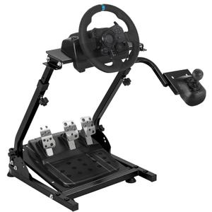BLENNACY Racing Wheel Stand, Adjustable Steering Wheel Stand, Foldable Steering Wheel Stand Compatible with Logitech G920 G29 G27 G25, Racing Stand Steering Wheel and Pedals Not Included