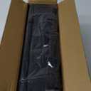 SPORT BEATS Stadium Seats with Back Support Bleacher Chairs with Back and Cushion Thick Padded Bleacher Seats Includes Shoulder Strap (Black)