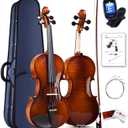 Aileen 4/4 Violin Set for Beginners, Full Size Fiddle Kit for Adults Starters and Children Teenager Students (Used needs new strings)