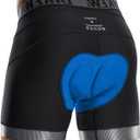 Bikewa Men's Cycling Underwear with Anti-Slip Leg Grips 4D Padded Bike Shorts MTB Liner for Bicycle Biking Riding