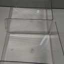 iDesign Stackable Open-Front Storage Bins for Kitchen and Pantry Organization - Set of 3 - Clear